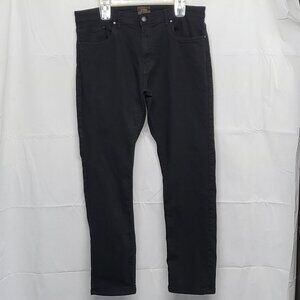 Jachs New York Mens Jeans 36 X 32 Stretch Straight Leg Black